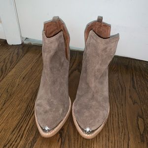 Jeffrey Campbell Cromwell Suede Booties.
